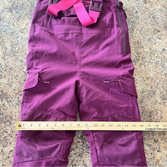 All In Motion 3M Thinsulate Waterproof Windproof Winter Ski Snow Bibs Girls XS - Picture 16 of 16